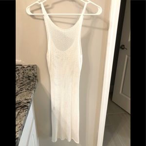White size Small swim cover up midi dress never worn in great condition
